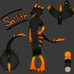 anthro big_penis genitals hi_res lying male noneed on_back penis scalie