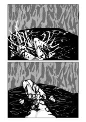 1boy 1girls absurd_res comic female_pred giantess man_eating_witch_(shoulderenjoyer) oral_vore shoulderenjoyer tagme vore