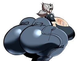 1girls alternate_breast_size ass_expansion bottom_heavy breast_bigger_than_head caliminasty enormous_ass enormous_breasts femzor freaksawthem huge_ass huge_breasts hyper hyper_ass hyper_breasts jeans large_ass large_breasts thick_thighs wide_hips
