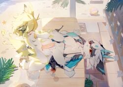 absurd_res avian beach big_breasts big_penis bird blush bodily_fluids breasts brother_(lore) brother_and_sister_(lore) clothing cum dragon duo female female_penetrated foreplay from_front_position genital_fluids genitals hanmu hi_res imminent_sex incest_(lore) lying male male/female male_penetrating male_penetrating_female missionary_position mythological_creature mythological_scalie mythology on_back outdoor_nudity outside outside_sex penetration penile penile_penetration penis penis_in_vagina scalie sex sex_on_the_beach shy sibling_(lore) sister_(lore) spread_legs spreading stomach_bulge underwear undressing vaginal_penetration vaginal_penetration younger_brother
