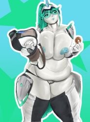 1girls bbw belly big_breasts breasts character_request female thapadmeister thick_thighs thighs