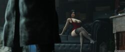 3d ada_wong come_hither couch lunex3d mr_x resident_evil resident_evil_2 resident_evil_2_remake sofa