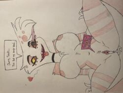 absurd_res aloyd1987 angel_dust angel_dust_(hazbin_hotel) anthro anus big_breasts bodily_fluids breasts choker cum cum_from_vagina cum_in_vagina cum_inside demon dialogue female fluffy genital_fluids hazbin_hotel hi_res impregnation jewelry leaking_cum necklace nude nude_anthro nude_female ovum rule_63 solo speech_bubble sperm_cell spread_legs spreading tongue tongue_out vaginal_penetration