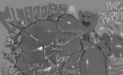 artist_request asriel_dreemurr evilpenislair excessive_cum huge_ass huge_balls huge_breasts hyper incest inflation size_difference small_but_hung small_dom_big_sub smaller_male toriel