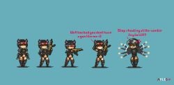 2boy 2boys 2d 2d_(artwork) 2d_artwork 2femboy 2femboys aples armor armored armored_boots armored_femboy armored_gloves armored_male arms arms_up background belly belly_button black_hair bulge bulge_through_clothing bulge_under_clothes clothed clothed/nude clothes clothing couple cute cute_expression cute_face cute_male dead_ahead fan_character femboy femboy_focus femboy_on_femboy femboy_only gay gay_couple gay_male gloves goggles goggles_on_head goggles_only hair heart heart_symbol helmet helmet_only helmet_with_visor long_socks looking_at_partner looking_at_viewer looking_away male male/male male_focus military oc original_character original_characters partially_clothed pixel pixel_(artwork) pixel_art pixelated police_uniform seductive seductive_body seductive_look seductive_pose seductive_smile semi_nude skinny skinny_male smile smile_at_viewer smiley_face smiling smiling_at_viewer socks standing stockings surprise surprised surprised_expression surprised_face surprised_look tactical_gear tactical_gloves tactical_nudity thick thick_hips thick_legs thick_thighs weapon weapons white_skinned_male