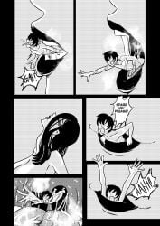 1boy comic female female_pred giantess man_eating_witch_(shoulderenjoyer) oral_vore shoulderenjoyer tagme vore