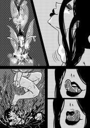 1boy comic female female_pred giantess man_eating_witch_(shoulderenjoyer) oral_vore shoulderenjoyer tagme vore