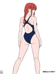 1girls 2d 2d_(artwork) 2d_artwork adult adult_female ass ass_cleavage ass_crack back bare_arms bare_back bare_calves bare_hands bare_hips bare_knees bare_legs bare_shoulders bare_skin bare_thighs bikini blue_bikini blue_one-piece_swimsuit blue_swimsuit blue_swimwear braid braided_hair braided_ponytail breasts busty busty_female butt chainsaw_man closed_mouth_smile curvaceous curvaceous_body curvaceous_female curvaceous_figure curvaceous_hips curvy curvy_ass curvy_body curvy_female curvy_figure curvy_hips digital digital_art digital_drawing digital_drawing_(artwork) digital_media digital_media_(artwork) drawing elbows exposed_arms exposed_back exposed_hips exposed_legs exposed_shoulders exposed_skin exposed_thighs eyebrows_visible_through_hair female female_focus female_only fingers gluteal_fold groin head_tilt high_resolution highres kneepits knees large_breasts lean_figure long_hair looking_at_viewer looking_back looking_back_at_viewer makima_(chainsaw_man) mature mature_female median_furrow narrow_waist nbart19047 one-piece_swimsuit ponytail profile red-haired_female red_hair ring_eyes ringed_eyes shoulder_blades shoulders sideboob sidelocks simple_background slender_body slender_waist slim_female slim_waist smile smiley_face smiling smiling_at_viewer solo standing swimsuit swimwear thick_ass thick_butt thighs tilted_hlead voluptuous voluptuous_ass voluptuous_body voluptuous_female voluptuous_figure voluptuous_woman white_background wide_hips yellow-eyed_female yellow_eyes