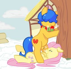 blue_hair equine fluttershy_(mlp) friendship_is_magic hair my_little_pony peeing penis piss pissing pissing_on_another pissing_on_face scarf snow straight_hair unwilling urine watersports zonkpunch