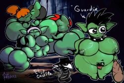 5women animated bat big_ass black_hair bouncer brown_hair french_kiss g0th1cc1 goblin goblin_female goblin_male naked_in_public orange_hair orgy_sex original_characters red_hair shortstack spanish_text sucking_ass sucking_nipples