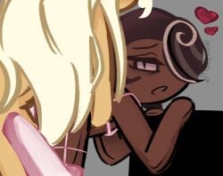 2boys cookie_run cookie_run_kingdom darkcacao98_(artist) espresso_cookie gay gay_sex madeleine_cookie