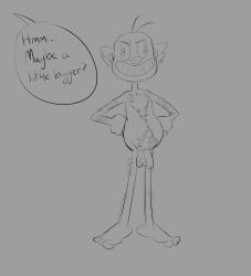 1boy cartoon doctor_who harmfulplant line_art male mr_ring-a-ding nude sketch toony toony_face