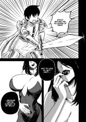1boy comic female female_pred giantess man_eating_witch_(shoulderenjoyer) oral_vore shoulderenjoyer tagme vore