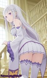 emilia (re:zero) from re:zero kara hajimeru isekai seikatsu by daxa