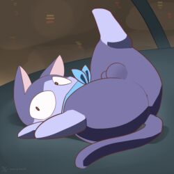 anus balls big_eyes domestic_cat felid feline felis femboy feral fur gay gay_anal gay_male gay_sex genitals godforgiveme4 hi_res homosexual homosexual_male homosexual_sex lying male male/male male_only male_penetrated mammal multicolored_body multicolored_fur on_back orbitals presenting solo tail two_tone_body two_tone_fur watermark window