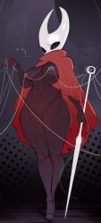 1girls 2_horns alternate_body_type alternate_breast_size arthropod artist_name artist_request big_ass big_breasts big_butt black_body black_skin breasts bubble_ass bubble_butt bug bug_girl female female_only hollow_knight hollow_knight:_silksong hornet_(hollow_knight) large_ass large_breasts large_butt nipple_piercing silksong source_request team_cherry