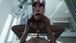 1boy 1girls 3d african_female animated buchukisu cock_worship cowgirl_position creampie cum cum_in_pussy cum_inside dark-skinned_female dirty_talk dreadlocks i_love_you impregnation_request kiss_pov kissing_pov light-skinned_male looking_at_viewer marvel marvel_comics marvel_rivals moaning older_female pov pov_kiss pubic_hair sex short_video shorter_than_30_seconds sound storm_(marvel_rivals) storm_(ultimate_wind_rider) storm_(x-men) tagme the_unhindered_fool ultimate_black_panther ultimate_marvel_(2024) video white_hair x-men zerodiamonds