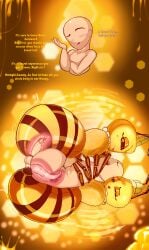 absurd_res ambiguous_fluids anal anal_sex anon anthro arthropod arthropod_abdomen arthropod_abdomen_genitalia arthropod_abdomen_penetration arthropod_abdomen_penis arthropod_abdomen_vulva asking asking_another asking_how balls bee beehive beehive_frame bodily_fluids catch catching cervical_contact cervical_penetration cervix cervix_view crown dialogue drop enjoying enjoyment fan_character female fluffy_belle_(spikelove15) flutty_belle_(spikelove15) flying food fountain from_behind_position from_front_position genital_fluids genitals group happy headgear hi_res honey_(food) honey_bee honey_drip human hymenopteran insects inside_stomach internal intersex intersex/male intersex_penetrating looking_at_another looking_pleasured lying male male/female male_human/female_insect mammal motion_lines movement multicolored_body nervous on_back open_mouth penetration penile penile_penetration penis penis_in_ass queen_bee raised_hand seductive sex shaking simple_background size_difference small_balls smaller_male smile smiley_face spikelove15 tongue tongue_out tremble_lines tremble_spikes trembling trembling_for_pleasure trio vaginal_fluids vulva wet wet_balls wet_penis wide_abdomen wings yellow_background