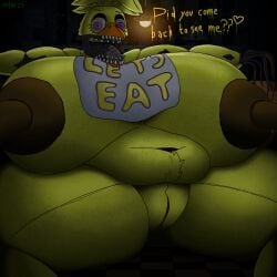 withered chica from five nights at freddy's by m4n