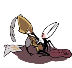 2girls accurate_art_style blush blush_lines bug bug_girl hollow_knight hollow_knight:_silksong hollow_knight_(franchise) hornet_(hollow_knight) lesbian_sex official_style pussy pussy_juice reducing_bird robot robot_girl rubbing_pussies_together scissoring scissoring_position second_sentinel spider spider_girl team_cherry tribadism yuri