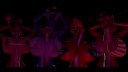 3d 4boys 4girls animated animatronic beak bikini boobjob bouncing_breasts breast_squeeze breasts_bigger_than_head dancing five_nights_at_freddy's fnaf foxy_(fnaf) frederika_(fnaf) hands_behind_head huge_breasts huge_cock micro_bikini no_sound shrubperson straight tagme toy_bonnie_(fnaf) toy_chica_(fnaf) toy_freddy_(fnaf) video virtamate