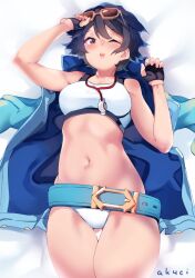 1girls 2d 2d_(artwork) 2d_artwork ak4ci alternate_version_at_source alternate_version_available average_breasts bare_armpits bare_arms bare_belly bare_hands bare_hips bare_legs bare_midriff bare_navel bare_shoulders bare_skin bare_thighs belly belly_button black-haired_female black_fingerless_gloves black_gloves black_hair bra breasts brown-eyed_female brown_eyes celliera collarbone curvaceous curvaceous_body curvaceous_female curvaceous_figure curvaceous_hips curvaceous_thighs curvy curvy_body curvy_female curvy_figure curvy_hips curvy_thighs digital digital_art digital_drawing digital_drawing_(artwork) digital_media digital_media_(artwork) dragalia_lost elbows exposed_armpits exposed_arms exposed_belly exposed_hips exposed_legs exposed_midriff exposed_navel exposed_shoulders exposed_skin exposed_thighs eye_closed female female_focus female_only fingerless_gloves fingers gloves groin hair_between_eyes high_resolution highres hourglass_figure lean_figure long_hair looking_at_viewer lying lying_down lying_on_back lying_on_bed medium_breasts midriff more_at_source narrow_waist navel on_back on_bed one-eye_closed one_eye_closed one_eye_open open_mouth panties parted_lips short_hair shoulders simple_background slender_body slender_waist slim_waist solo sports_bra sports_panties sports_underwear standing sunglasses sunglasses_on_forehead sunglasses_on_head thick_thighs thigh_gap thighs tongue underwear upper_body upper_teeth whistle white_background white_bra white_panties white_underwear wide_hips
