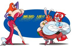 1girls belly_overhang big_belly big_breasts big_lips breasts breasts_bigger_than_head bubble_butt fat freckles freckles_on_face freckles_on_thighs gigantic_breasts glasses holding_up_breasts huge_ass huge_belly huge_breasts huge_thighs hyper hyper_breasts jessica_rabbit morbidly_obese nerd nerdification obese obese_female pants_down red_hair red_lipstick roger_rabbit shortstack shortstackification skeletal_boy thick_thighs transformation uglification weight_gain weight_gain_female who_framed_roger_rabbit wide_hips xanderdwulfe