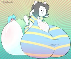 tem from undertale by flyxthunder