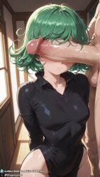 1girls ai_generated angry bare_legs bare_thighs big_penis blush breasts curvy curvy_body curvy_female dreamyan_ai green_eyes green_hair height_difference hi_res high_quality high_resolution highres one-punch_man penis_on_face penis_over_eyes pouting short_hair size_difference small_breasts tatsumaki thick_ass thick_thighs thighs uncensored white_skin