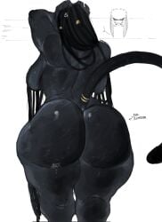 1female 1girls alien alien_girl angry ass ass_focus big_ass big_breasts black_body black_skin black_woman breasts bubble_butt chubby chubby_female curvy curvy_body curvy_female curvy_figure dreadlocks dumptruck_ass enormous_ass facing_away fat_ass female female_only female_yautja gigantic_ass huge_ass jewelry mature mature_body mature_female mature_figure mature_woman meme milf mommy parasytal predator_(franchise) round_ass solo solo_female tail text thick thick_ass thick_thighs thighs voluptuous voluptuous_female wide_hips yautja