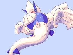avian blush eyes_closed female feral furry legendary_pokemon lugia pokemon pokemon_(species) pokemon_gsc pussy solo solo_female wing