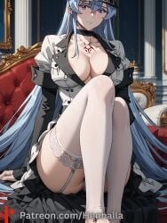 1girls ai_generated big_breasts breasts dress esdeath esdeath_(akame_ga_kill!) henhalla solo solo_female young younger_female