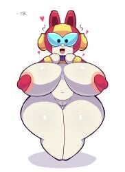 big_breasts brawl_stars bunny cony_(line) double_drownz female max_(brawl_stars) solo