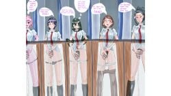 5futas ashido_mina asui_tsuyu black_eyes black_hair blush boku_no_hero_academia brown_hair censor_bar censored censored_penis creati earphone_jack english_text froppy futa futanari green_hair jirou_kyouka kyoka_jiro light-skinned_futanari light_skin mina_ashido momo_yaoyorozu my_hero_academia ochako_uraraka omorashi peeing peeing_in_urinal pink_hair pink_skin pinky pubic_hair public public_restroom retracted_foreskin translated tsuyu_asui unretracted_foreskin uraraka_ochako uravity urinal urinal_use urinals urinating urinating_futanari urination urine urine_stream watersports yaoyorozu_momo yellow_sclera