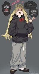 brat bratty hoodie long_hair red_eyes streachybear tagme