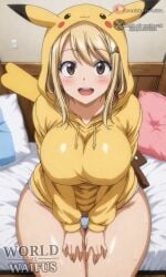 fairy_tail lucy_heartfilia pijama pikachu pokemon