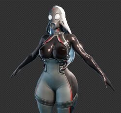 1girls big_breasts breasts chaos_director_(fortnite) female female_only fortnite mask masked masked_female solo solo_female thick_thighs weiss_nsfw wide_hips