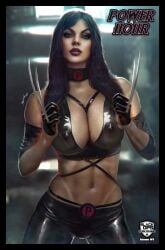 big_breasts black_hair claws g-string laura_kinney marvel marvel_comics pale_skin shikari shikarii solo_female superhero superheroine tagme tanline wolverine_(x-23) x-23 x-men