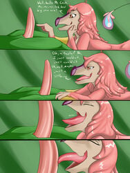 anthro avian big_penis bird birds comic erection female furry furry_only gay licking male nevrean no_humans penis priley quzue rakakuza tongue