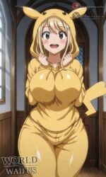 fairy_tail lucy_heartfilia pijama pikachu pokemon