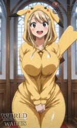 fairy_tail lucy_heartfilia pijama pikachu pokemon