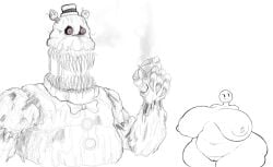 bbw fat_ass five_nights_at_freddy's just_coffee nightmare_fredbear_(fnaf) nude nude_female smoking smoking_weed tagme