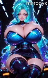 ai_generated big_breasts big_breasts big_thighs breasts breasts breasts_bigger_than_head female female female_only gigantic_breasts hourglass_figure huge_breasts huge_breasts k/da_all_out_seraphine k/da_all_out_series k/da_series large_breasts large_tits league_of_legends looking_at_viewer massive_breasts massive_tits meropyx round_breasts seductive seraphine_(league_of_legends) solo solo_female thick_thighs thin_waist voluptuous voluptuous_female wide_hips