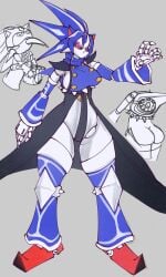 arm_sleeves big_thighs buttons cool_as_fuck finger_claws looking_at_viewer metal_sonic metal_sonique neo_metal_sonic pointy_feet red_eyes robot_girl rough sideboob sonic_heroes sonic_the_hedgehog_(series) spiked_collar villain villainess weird_metal_sonic_plusie