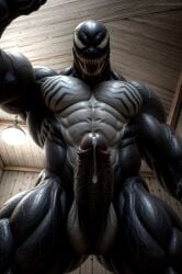 1boy abs ai_generated ai_xayro alien balls bara beefy big_balls big_muscles big_nipples big_pecs big_penis black_body cocky daddy dilf erect_nipples erection gay heavy_balls huge_balls huge_cock huge_muscles huge_nipples huge_pecs humanoid hunk long_tongue male male_only manly marvel marvel_comics monster monstrous_humanoid muscular muscular_humanoid muscular_male navel nipples nude pecs penis solo spider-man_(series) symbiote venom_(marvel)