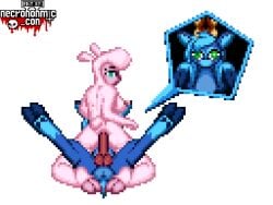 anal anal_knotting furry futanari necronomic_con pixel_art sheep
