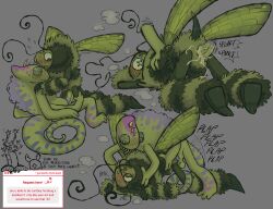 blush bug cum_in_pussy cum_inside cuntboy cuntboy/male doggy_style guropede half-closed_eyes heavy_breathing humbug_(my_singing_monsters) intersex kazilleon_(my_singing_monsters) looking_back male male/male monster monster_boy multiple_poses my_singing_monsters pussy request requested straddling