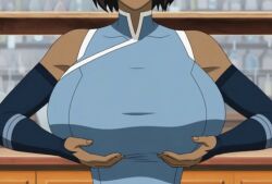 ai_generated alternate_breast_size alternate_version_available animated animated_gif animation avatar_legends avatar_the_last_airbender big_breasts bisexual_female bolt_on_tits breast_focus breast_implants breasts_bigger_than_head cattlec close-up clothed_breasts clothed_female dark_skin edit edited_screencap enhanced_breasts fake_breasts gigantic_breasts grok grope groping hands_on_hips head_out_of_frame huge_breasts korra large_breasts lifting_breasts lifting_own_breasts massive_breasts pov self_fondle short_hair silicone silicone_implants tease teasing teasing_viewer the_legend_of_korra thin_waist tits_bigger_than_head