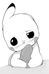 cute erection fellatio monochrome nintendo oral oral_sex penis pikachu plain_background pokemon sex superserperior vein video_games white_background