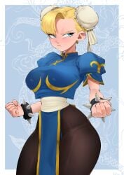 android_18 chun-li_(cosplay) dragon_ball dragon_ball_z female flytrapxx street_fighter tagme